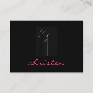 schaarbloemen visitekaartje