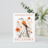 Schaarstaartvliegenvanger vogel van Oklahoma Briefkaart (Staand voorkant)