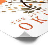 Schaarstaartvliegenvanger vogel van Oklahoma Poster (Hoek)