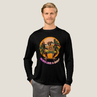 Schaats als een Beest Cool Chimpansee Skater Desig Tri-Blend Shirt