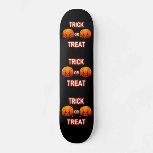 Schaats Board Trick or treat Pumpkins Skateboard (Voorkant)