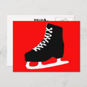 schaats briefkaart (Voorkant / Achterkant)