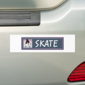 Schaats Bumpersticker (Op auto)