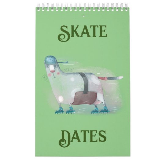 Schaats datums kalender (Hoes)
