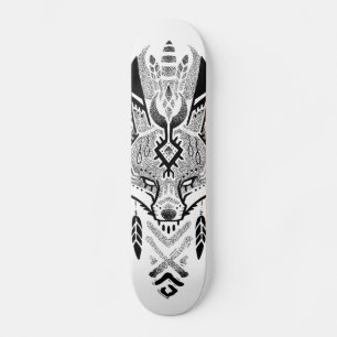 Schaats de renard style tattoo badass skateboard