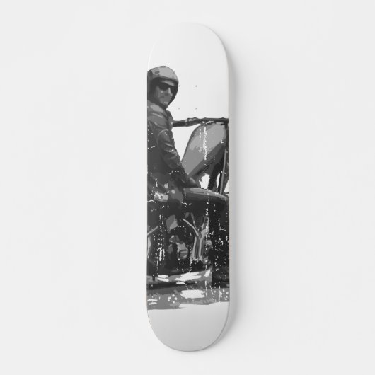 Schaats Decom met chopper-motorcycle Rider Skateboard (Voorkant)
