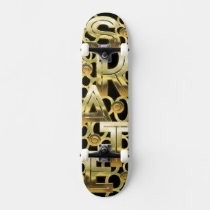 SCHAATS in vaste goud Skateboard
