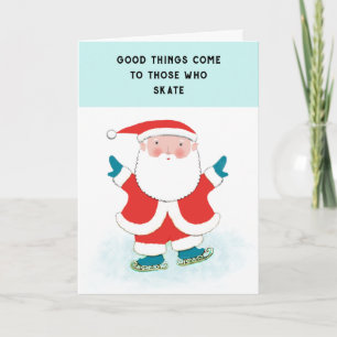 Schaats Kerst Kaarten