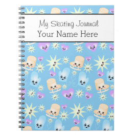 Schaats notitieboekje voor afbeelding notitieboek