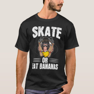 Schaats of Banaan Chimpanzee Chimp Monkey Ape Scha T-shirt