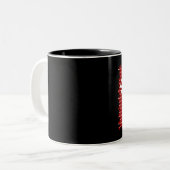 Schaats of Die koffie-Mok Tweekleurige Koffiemok (Voorkant links)