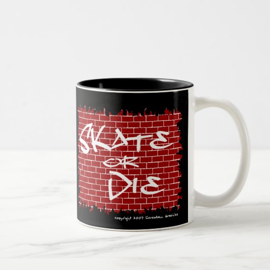 Schaats of Die koffie-Mok Tweekleurige Koffiemok (Rechts)