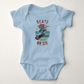 Schaats of die Skateboarder Boy Romper (Voorkant)