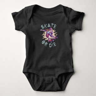 Schaats of die Skateboarder Girl Romper