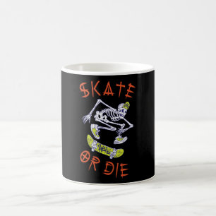 Schaats of die Skeleton Skateboarder Koffiemok