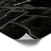 schaats of sterf in zwart poster (Hoek)