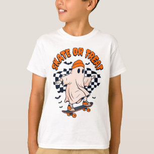 Schaats of Treat Ghost Halloween T-shirt