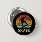 Schaats Olli  ontwerp voor skaters Ronde Button 5,7 Cm (Voorkant /achterkant)