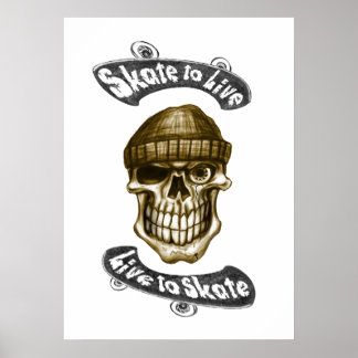 Schaats om te leven - Poster 70x50