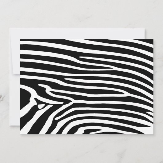 Schaats Party Girls Zebra Print Birthday Uitnodigi Kaart (Achterkant)