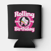 Schaats Party - Roller Roller Skating Birthday Blikjeskoeler (Achterkant)