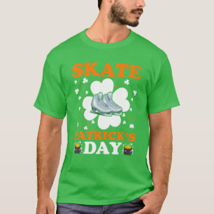 Schaats Patrick's Day Ice Skating St. T-shirt
