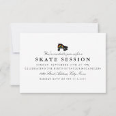 schaats-regenboog met quadroller kaart (Achterkant)