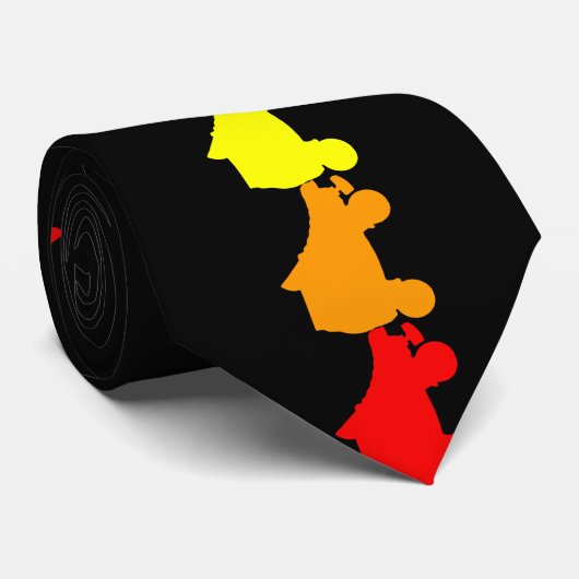 schaats regenboog stropdas (Opgerold)