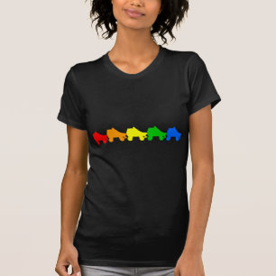 schaats regenboog t-shirt