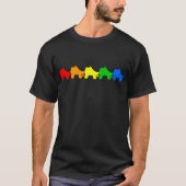 schaats regenboog t-shirt (Voorkant)