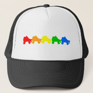 schaats regenboog trucker pet