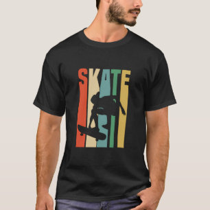 Schaats Retro Skateboard Schaats T-shirt