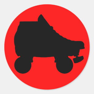 schaats ronde sticker