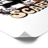 Schaats & Scare – Schattigee zwarte kat rolschaats Poster (Hoek)