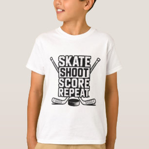 Schaats Schiet Score Herhaal _4 T-shirt