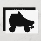 schaats-silouette kaart (Voorkant / Achterkant)