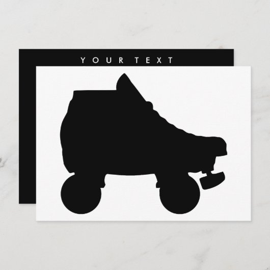 schaats-silouette kaart (Voorkant / Achterkant)