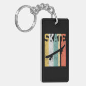 Schaats Skateboarden Sleutelhanger (Voorkant Links)