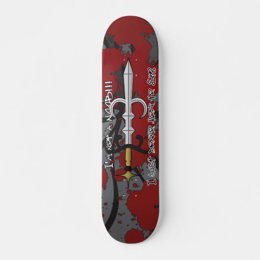 schaats van het woord skateboard (Voorkant)