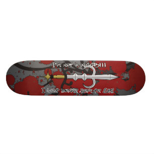 schaats van het woord skateboard