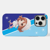 Schaats Vibes - Schattige meisje 2 op skateboard t iPhone Hoesje (Achterkant horizontaal)