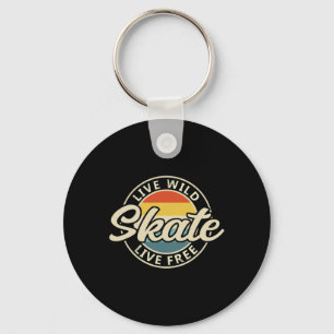 Schaats Vintage 80s 90s Retro 1 Sleutelhanger