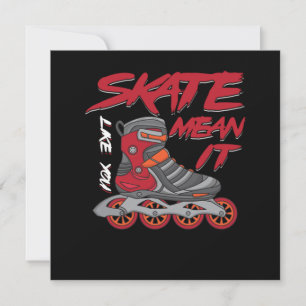 Schaats zoals jij bedoelt het Rollerblading Roller Kaart