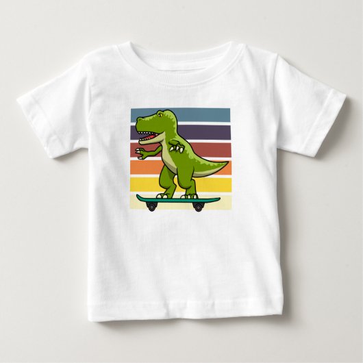 Schaatsboard-dinosaurus T-Rex  (Voorkant)