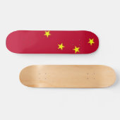 Schaatsboard met vlag van China Skateboard (Horizontaal)