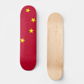 Schaatsboard met vlag van China Skateboard (Voorkant)