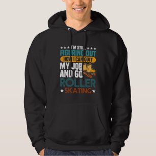 Schaatsen 80s Feest Disco Rolschaats Hoodie