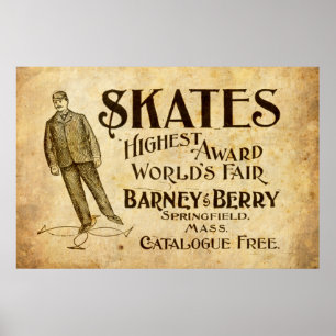  Schaatsen AD vanaf 1899 Poster