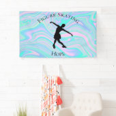 Schaatsen banner met haar naam! (Insitu)