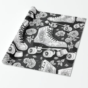 Schaatsen & Bloemen  Cadeaupapier